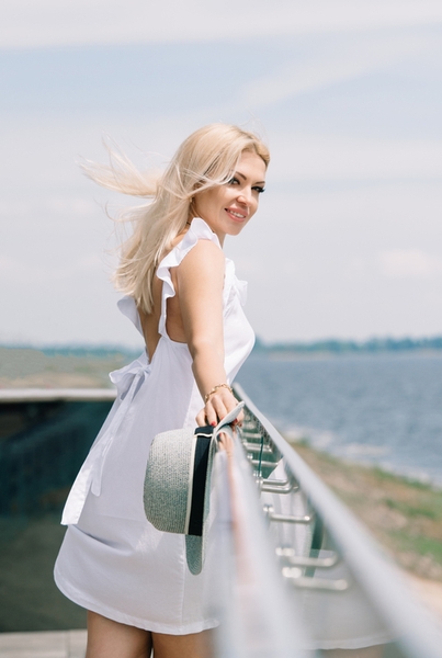 blond Ukrainian woman from city Cherkassy Ukraine